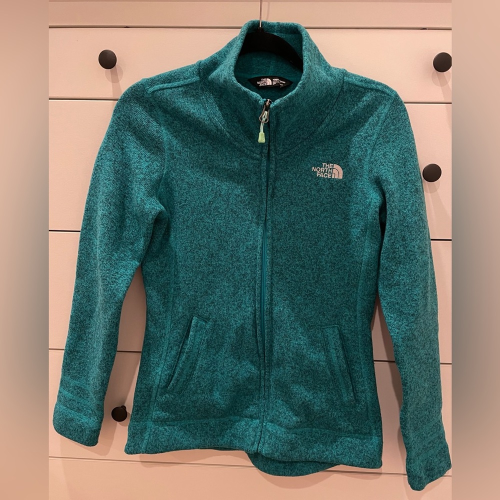 The North Face Fleece Full Zip Jacket (Teal)